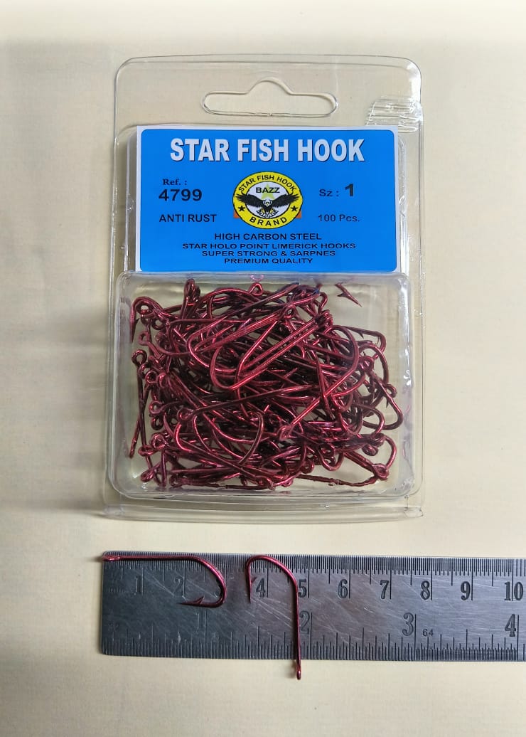 Best selling Premium quality Blister Packing Limerick Hook Red Ring Model  No.4799 size No.1 Seasonal Fishing Hooks Direct Supply From Factory – Buy  and Sale Seasonal Fishing Equipment and Accessories Online